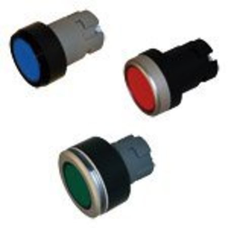 CARLO GAVAZZI Led Panel Mount Indicators Bzl Flush Blue Pb Spring Rtrn PB22BF0B